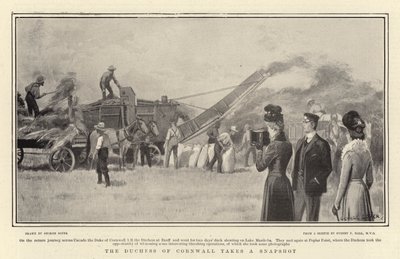 A cornwalli hercegnő egy pillanatképet készít alkotó: George Soper